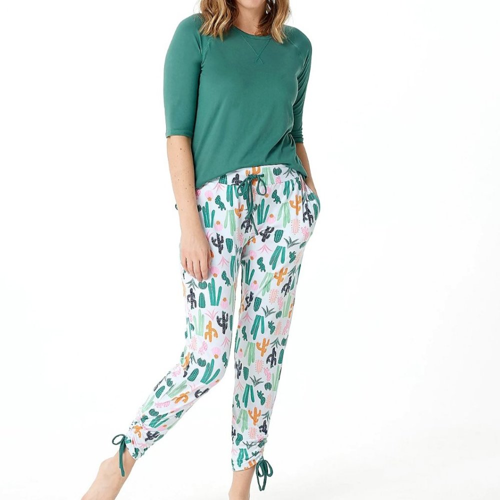 Cuddl Duds Smart Comfort Short Sleeve Tee & Cropped Pants Set - NWT!